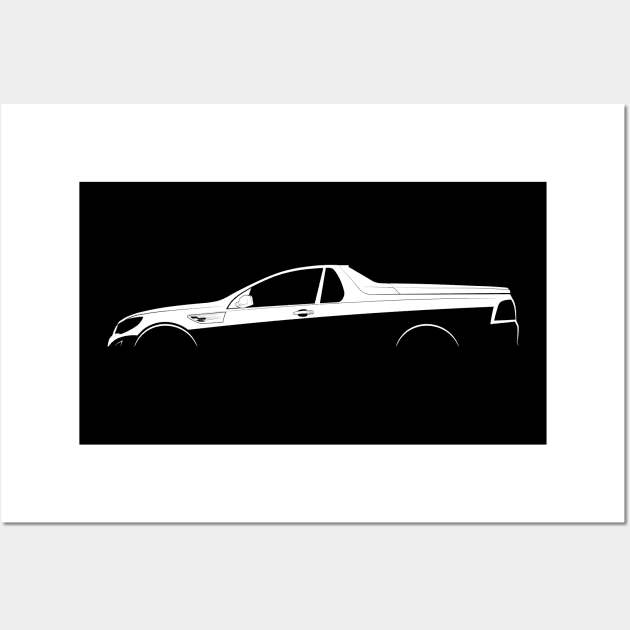 Holden HSV Maloo (VF) Silhouette Wall Art by Car-Silhouettes